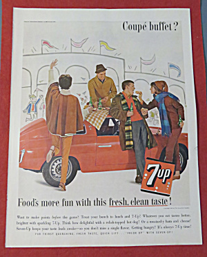 1962 Seven Up (7 Up) With Tailgating By Their Car