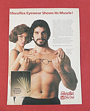 1984 Steroflex Eyewear With Body Builder Lou Ferrigno