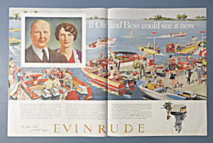1958 Evinrude With Ole & Bess Evinrude