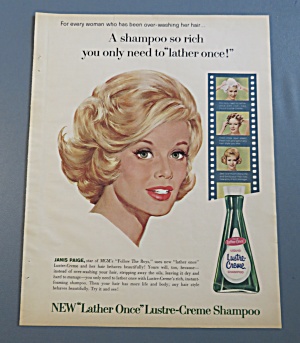 1963 Lustre-creme Shampoo With Janis Paige