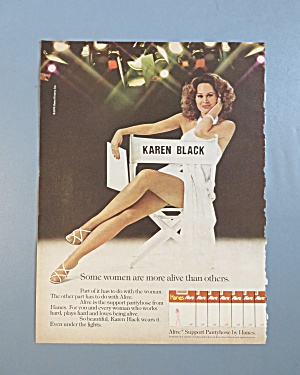 1976 Hanes Alive Pantyhose With Karen Black