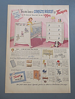 1956 Thayer Furniture With Complete Baby Nursery