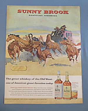 1960 Sunny Brook Whiskey With Winning The West