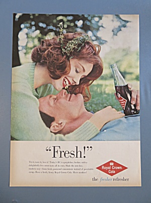 1960 Royal Crown Cola W/man Holding Soda W/woman