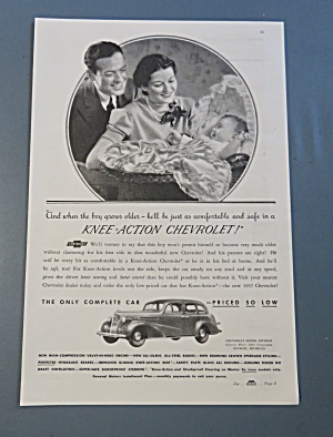 1937 Chevrolet Knee Action With Man, Woman & Baby