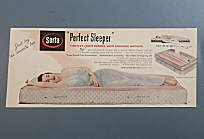 1951 Serta Perfect Sleeper With Woman Laying Down