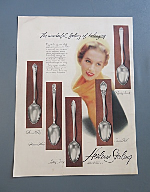 1954 Heirloom Sterling W/ 5 Different Styles Of Silver