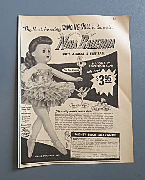 1957 Nina Ballerina With Nina Ballerina Dancing Doll