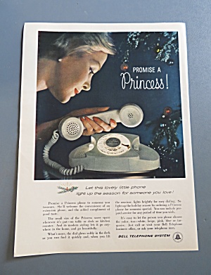 1960 Bell Telephone System With A Princess Telephone