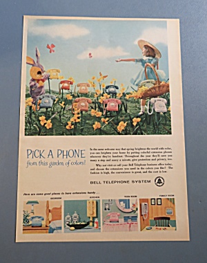 1960 Bell Telephone System With Pick A Phone