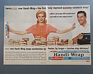 1960 Handi Wrap With Woman Stretching Wrap