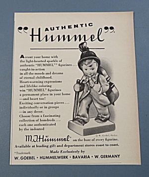 1955 Hummel Figurine With Little Boy With Violin