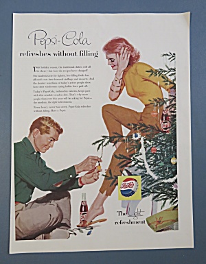 1956 Pepsi Cola (Pepsi) With Woman & Man Decorate