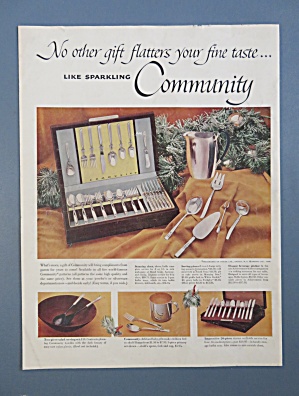 1956 Community Silverware With Sparkling Silverware