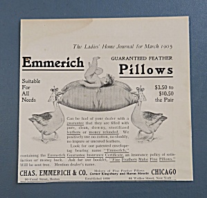 1905 Emmerich Pillows With Child Laying On Pillow