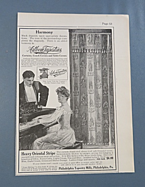 1906 Artloom Tapestries With Heavy Oriental Stripe
