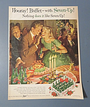 1957 Seven Up (7 Up) With Man & Woman At Party