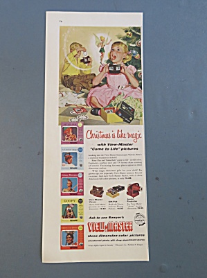 1957 View Master With Little Girl & Tinkerbell