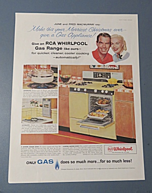 1958 Rca Whirlpool Gas Range With Fred & June Macmurray