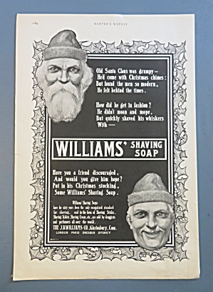 1900 Williams Shaving Soap With Men's Faces