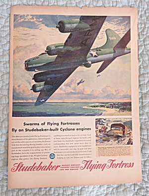 1943 Studebaker With Flying Fortresses