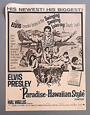 1966 Paradise Hawaiian Style With Elvis Presley