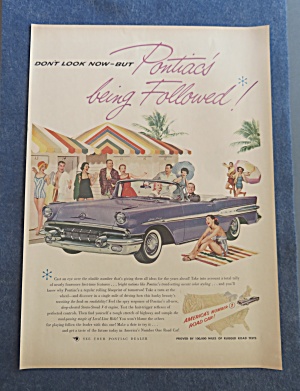 1957 Pontiac Automobile With Lovely Purple Pontiac