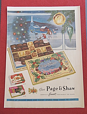 1957 Page & Shaw Chocolates With A Box Of Chocolates