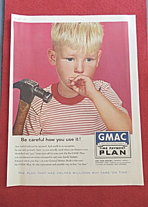 1957 Gmac Time Payment Plan With Boy & Hammer