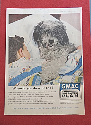1958 Gmac Time Payment Plan With Boy & His Dog