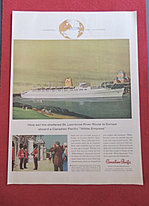 1958 Canadian Pacific With The White Empress