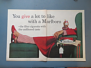 1961 Marlboro Cigarettes With Man Sitting In Recliner