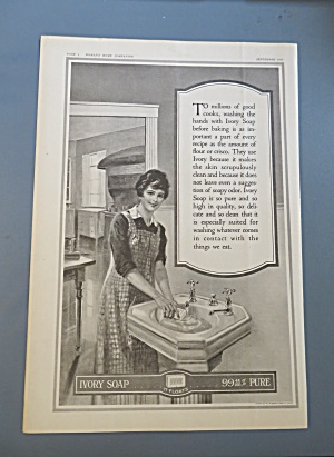 1917 Ivory Soap With Woman Washing Her Hands