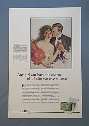 1920 Woodbury Facial Soap With Man & Woman Hold Hands