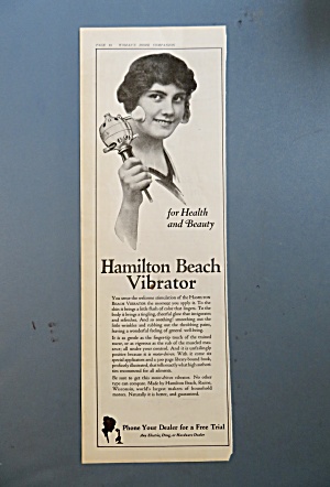 1920 Hamilton Beach Vibrator With Woman Holding It