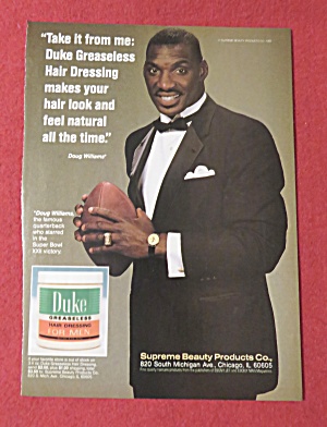 1989 Duke Hair Dressing With Football's Doug Williams
