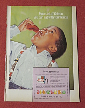 1990 Jell-o W/ Boy About To Eat A Heart Jell-o Jiggler