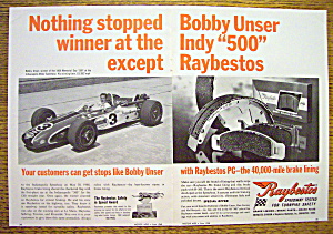 1968 Raybestos Brake Lining With Bobby Unser