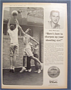 Vintage Ad: 1965 Wilson Basketball With Jerry West