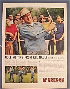 1961 Mc Gregor Drizzler Golfer With Kel Nagle