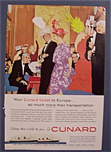 Vintage Ad: 1960 Cunard