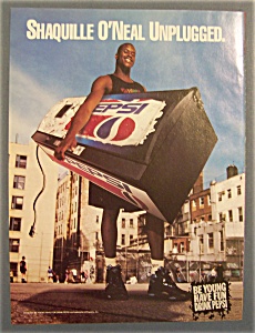 1995 Pepsi Cola Ad With Shaquille O' Neal