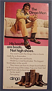 1971 Dingo Boots With Joe Namath