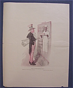 1921 Cream Of Wheat Cereal Ad With Uncle Sam