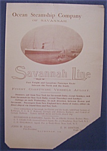 Vintage Ad: 1898 Savannah Line