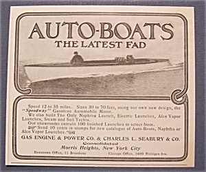 Vintage Ad: 1904 Auto - Boats
