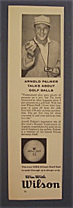 Vintage Ad: 1958 Wilson Golf Balls With Arnold Palmer