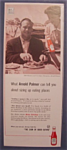 Vintage Ad: 1961 Heinz Tomato Ketchup W/ Arnold Palmer