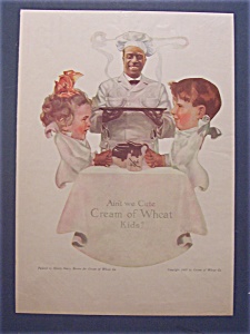 1917 Cream Of Wheat Cereal Ad With 2 Children