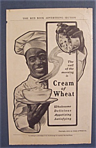1907 Cream Of Wheat Cereal Ad With Black Chef